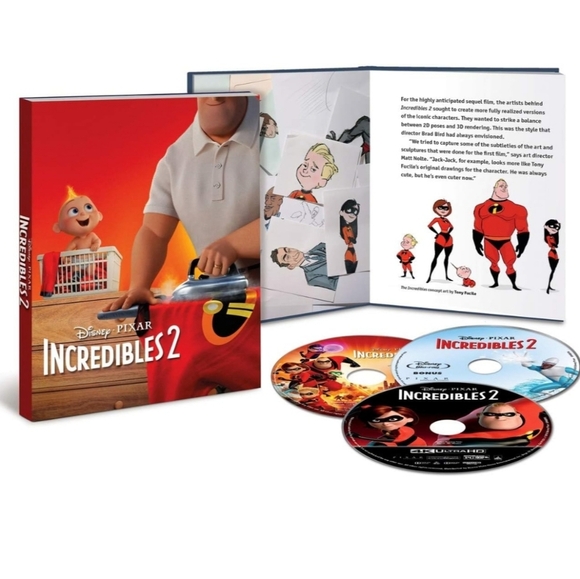 Incredibles 2 (4K/UHD) includes Filmmaker Gallery & Storybook New with tag - Picture 2 of 5